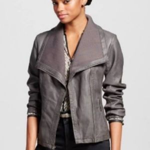 Mossimo Charcoal Faux Leather Jacket